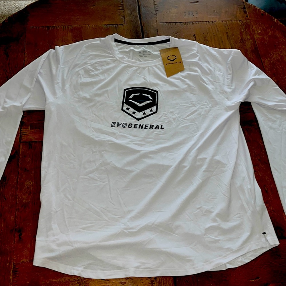 Evo pro team training long sleeve team workout shirt.